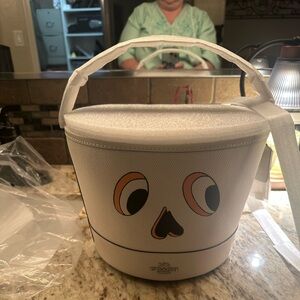 Coach Halloween Ghost  Cream Bucket Bag with Tags